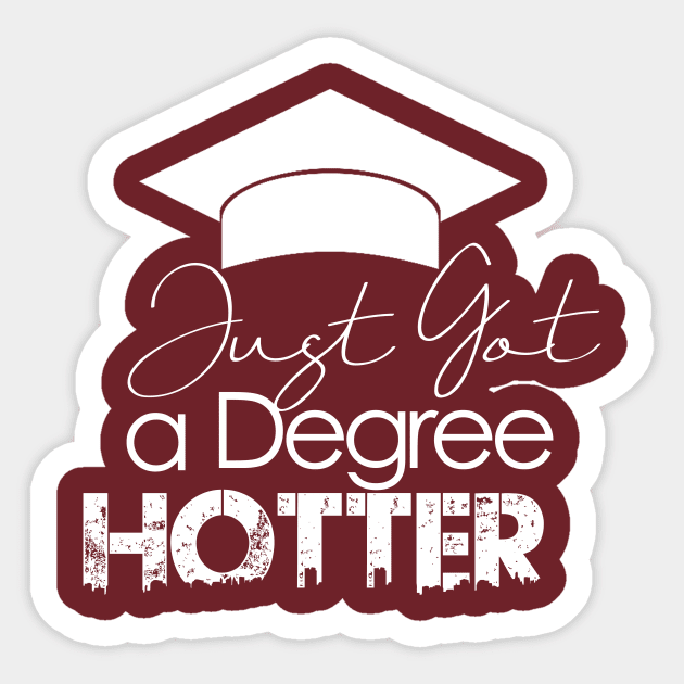 Graduation (white) Sticker by FunnyBearCl